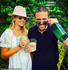 Spencer matthews and vogue williams celebrated the birth of their first child last year. Vogue Williams Looks Sensational As She Enjoys A Gin With Spencer Matthews 10 Days After Having Baby Daily Mail Online