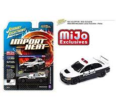 Amazon Com Johnny Lightning 2004 Mitsubishi Lancer Evolution Evo Police Mijo 1 64 Jlcp7126 Toys Games