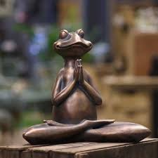 Yoga Frog Statue Uk