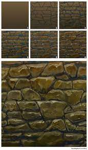 Paint A Stylized Stone Wall Texture