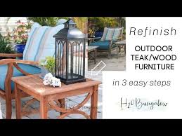 Refinishing Outdoor Teak Wood Furniture