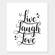 Live Laugh Love Typography Love