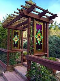 Stained Glass Windows In The Garden