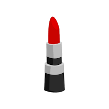 vector of red lipstick makeup ilration