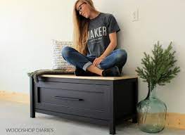 diy storage bench with drawer