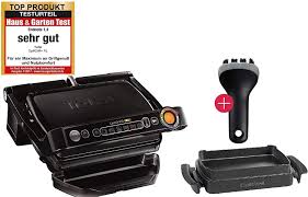 The optigrill features a powerful 1800 watt heating element, user friendly controls ergonomically located on the handle, and die cast aluminum plates with. Tefal Optigrill With A Smart Contact Grill Amazon De Kuche Haushalt