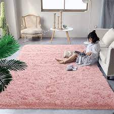 dweike fluffy gy area rugs for