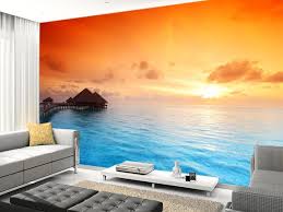 Maldivian Hut Sunrise Wallpaper