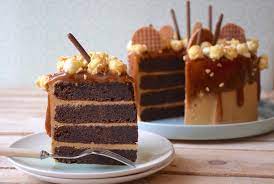 Layer Cake Chocolat Caramel Chicor E Fashion Cooking Recette Cake  gambar png