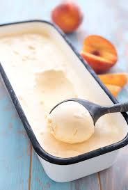 keto peach ice cream super creamy and