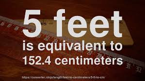 The inverse of the conversion factor is that 1 centimeter is equal to 0.00656167979002625 times 5 feet. 5 Ft To Cm How Long Is 5 Feet In Centimeters Convert