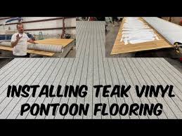 Installing Vinyl Teak Pontoon Flooring