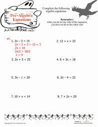 Algebra worksheets for multiplication equations, one step equations, subtraction equations, addition equations, addition and subtraction equations, two step equations. Easy Algebra Worksheet Education Com