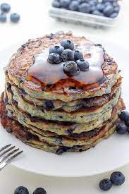 Blueberry Cottage Cheese Pancakes gambar png