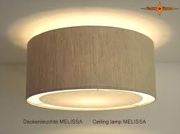 Linen Ceiling Lamp With Diffuser