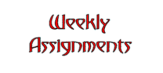 Weekly Assignments