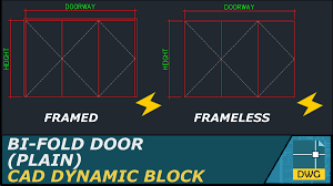 bi fold door elevation view plain