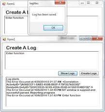 file handling in vb net creating logs