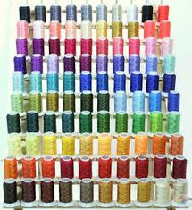 Details About New 100 Brother Babylock Colors Poly Machine Embroidery Thread Set 40wt Cones