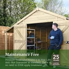 Forest 12x8 Timberdale Double Door Shed