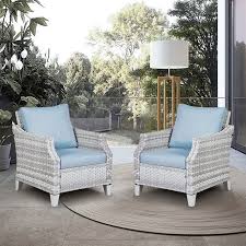 2 Piece Patio Furniture Chair Outdoor