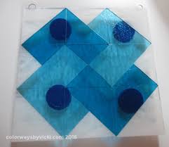 Fused Glass Quilt Blocks Colorways By