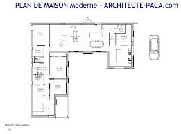 plan de maison en u moderne n 180