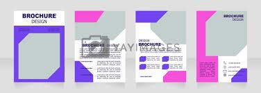 blank brochure design by tat vectors