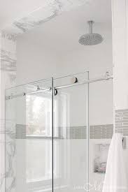Walk In Shower With Glass Doors On Rail