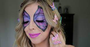 colorful erfly makeup halloween