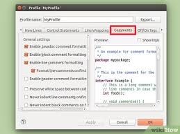 default format settings in eclipse