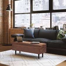 51 Leather Faux Leather Ottomans With