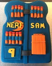 Here comes the edible lawbringer! Nerf Cake And Nerf Gun Cupcake Easy Simple Ideas