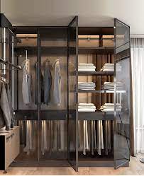 Modern Glass Wardrobe Door Wine Pantry