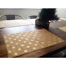 rectangular jute fancy table mat at rs