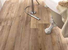 distressed wood tile flooring on