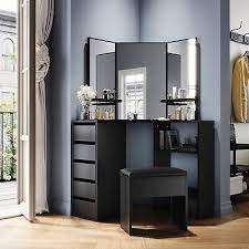 drawers stool bedroom vanity set