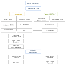 Organizational Chart Mabani Engineering Consulting