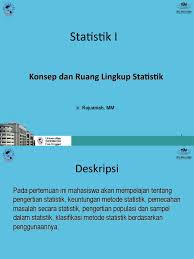 Ruang lingkup statistika, metodologi statistika. Konsep Dan Ruang Lingkup Statistik