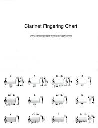 Basic Clarinet Fingering Chart Saxophone Clarinet And