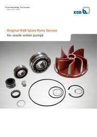 original ksb spare parts kits ksb