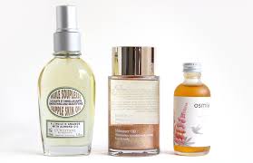 body oils from l occitane clarins