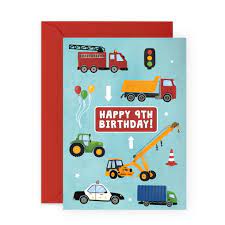 colorful tenth birthday card for boys