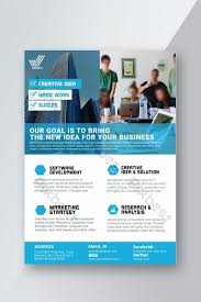 Blue Color Corporate Flyer Template Psd Free Download