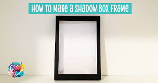 cardstock shadow box frame
