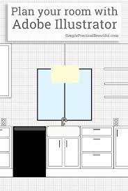 adobe ilrator to plan a room layout