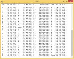 Creating An Ascii Table In Net