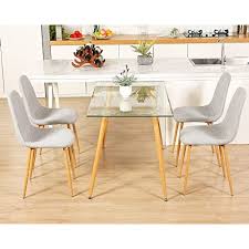 Glass Dining Table Set Of 4 Wisoice