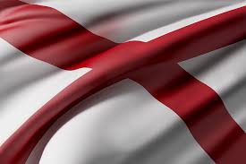 The bars forming the cross shall be not less than six inches broad, and must extend diagonally across the flag. Alabama State Flag Raymond Shores Associates Inc
