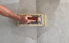 clean grout residue during installation